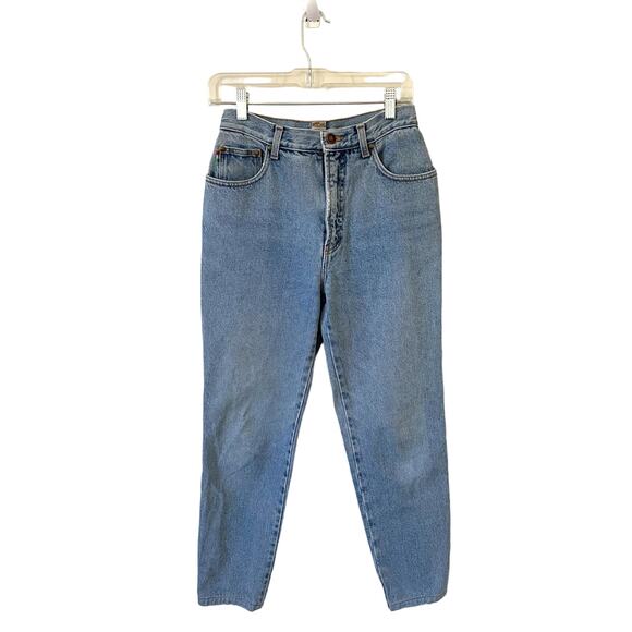 Moschino Vintage High Rise Straight Designer Italy Denim Jeans Blue Size 26 - Picture 1 of 7